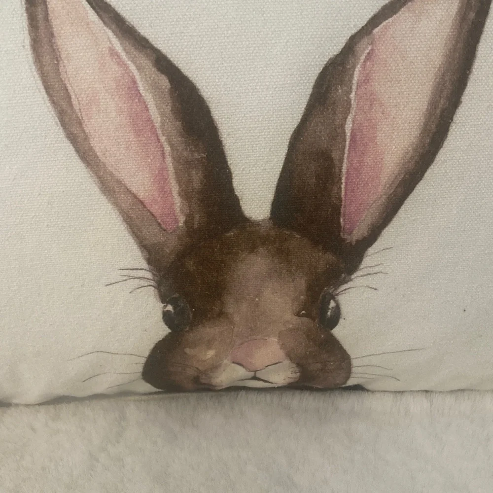 Rae Dunn Bunny Love Decorative Pillow